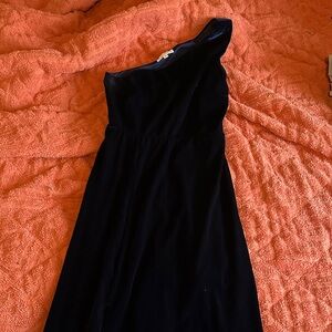 Baltic Born Navy One-Shoulder Dress